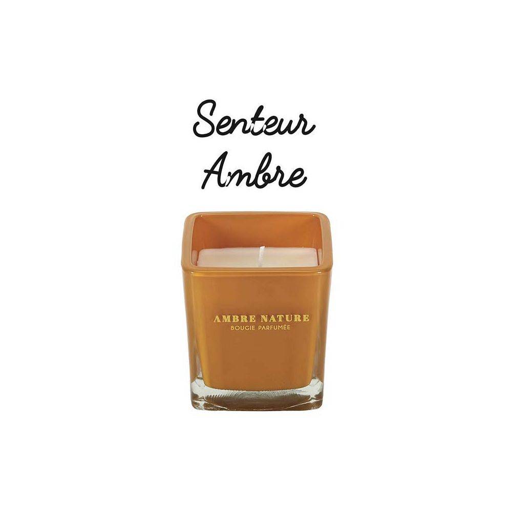 The Home Deco Factory - Bougie parfumée carrée Nude 7 cm (Lot de 3) Moutarde The Home Deco Factory - Imagen 4