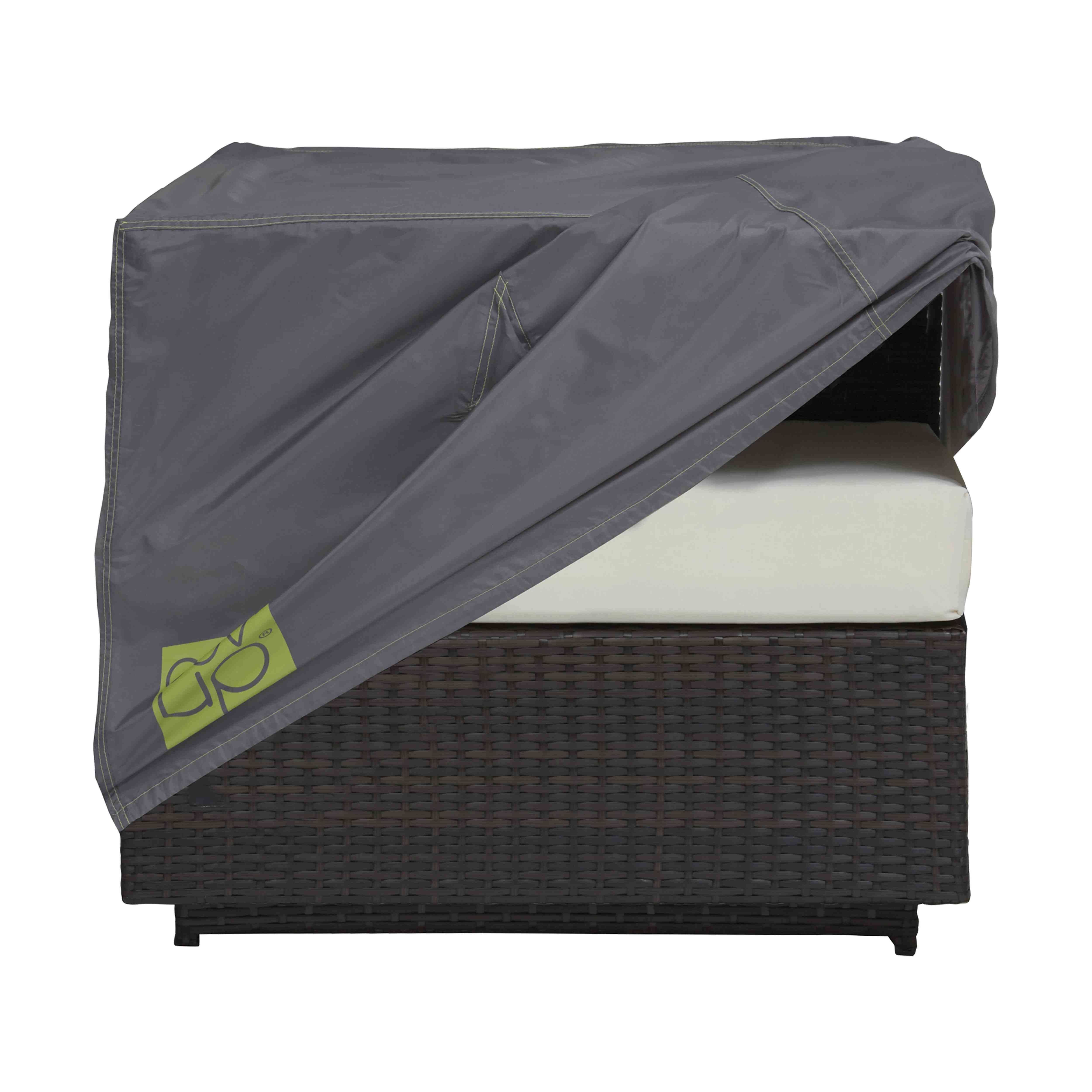 Oviala - Housse de fauteuil de jardin polyester 75 x 75 x 60 cm grise Cov'Up - Oviala - Imagen 3