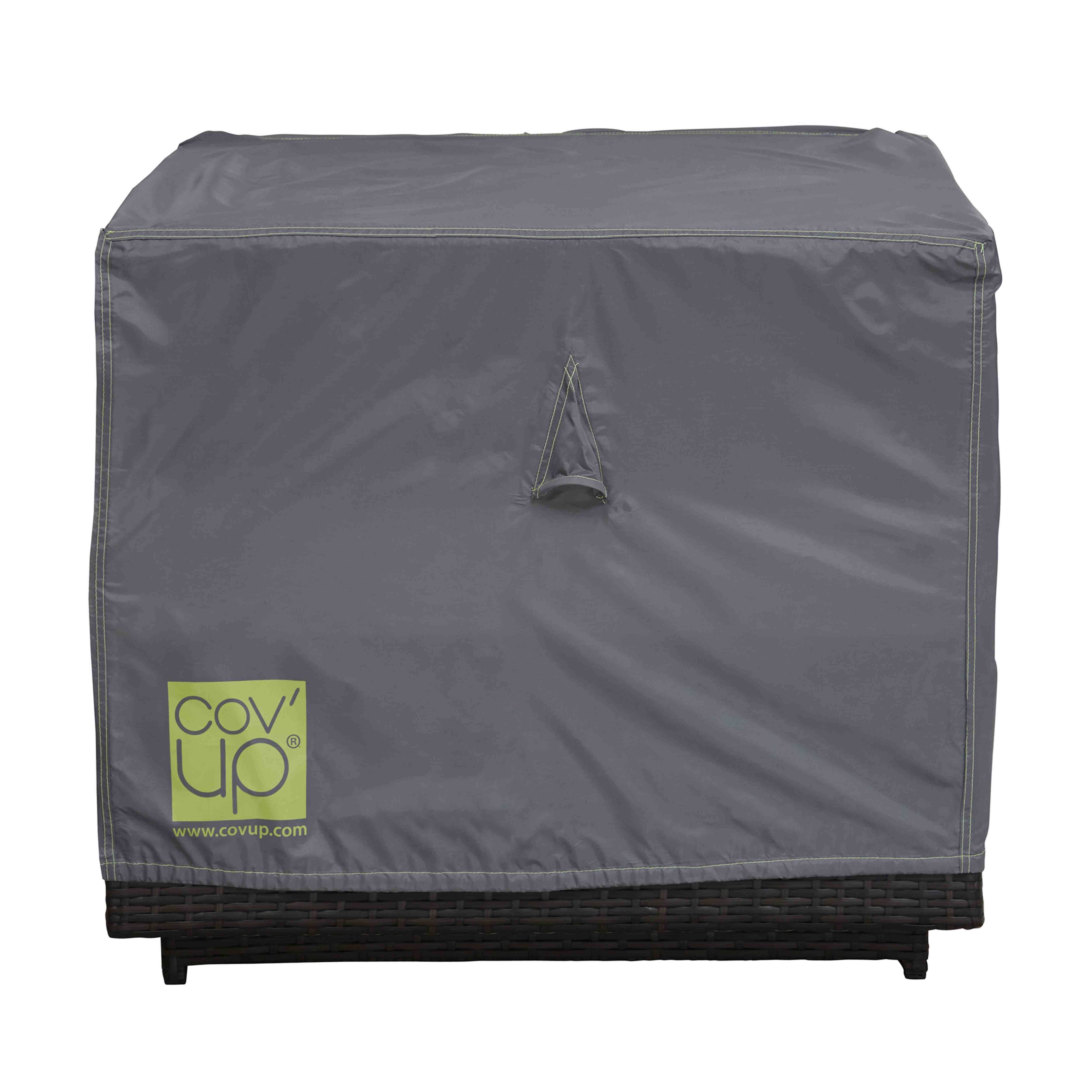 Oviala - Housse de fauteuil de jardin polyester 75 x 75 x 60 cm grise Cov'Up - Oviala - Imagen 2