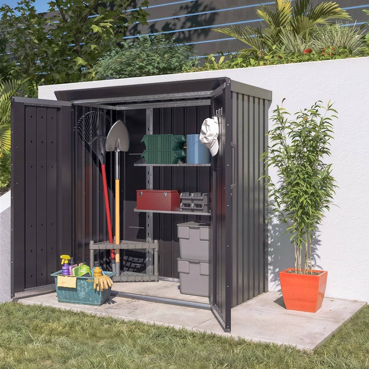 Trigano Jardin - Armoire de jardin en métal PERRY - Image 1