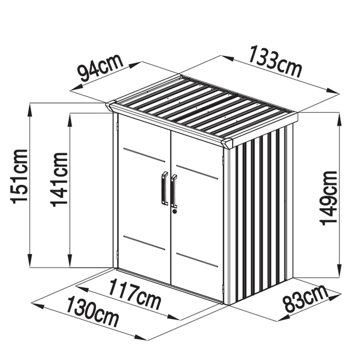Trigano Jardin - Armoire de jardin en métal PERRY - Image 5