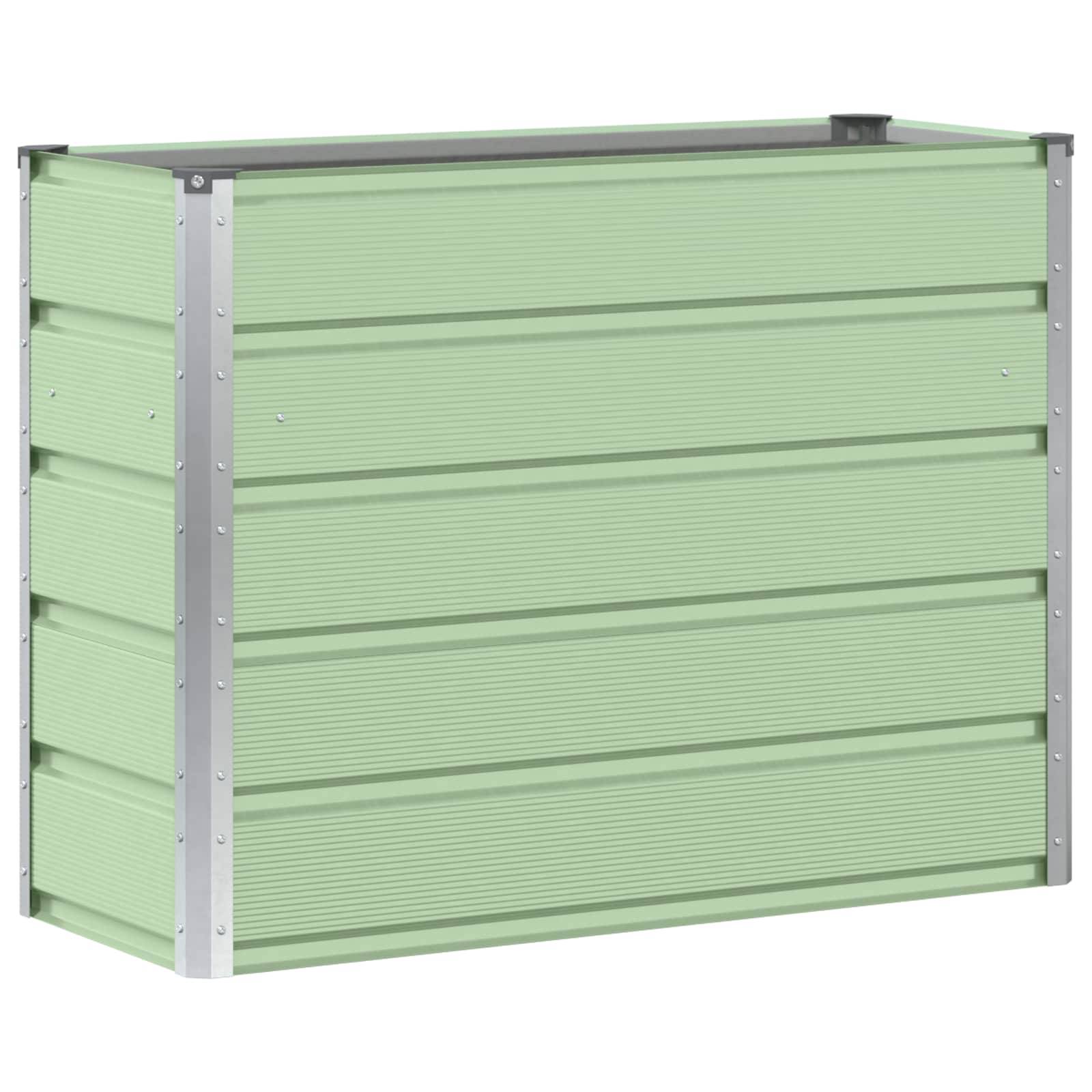 PANGIVO - Jardinière Acier Vert 100 x 40 x 75 cm - PANGIVO - Image 2