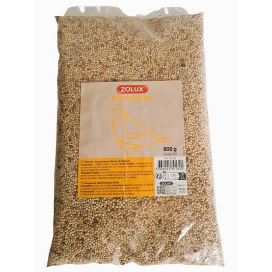 Zolux - Graines oiseaux exotiques 800 g pour oiseaux - Image 4