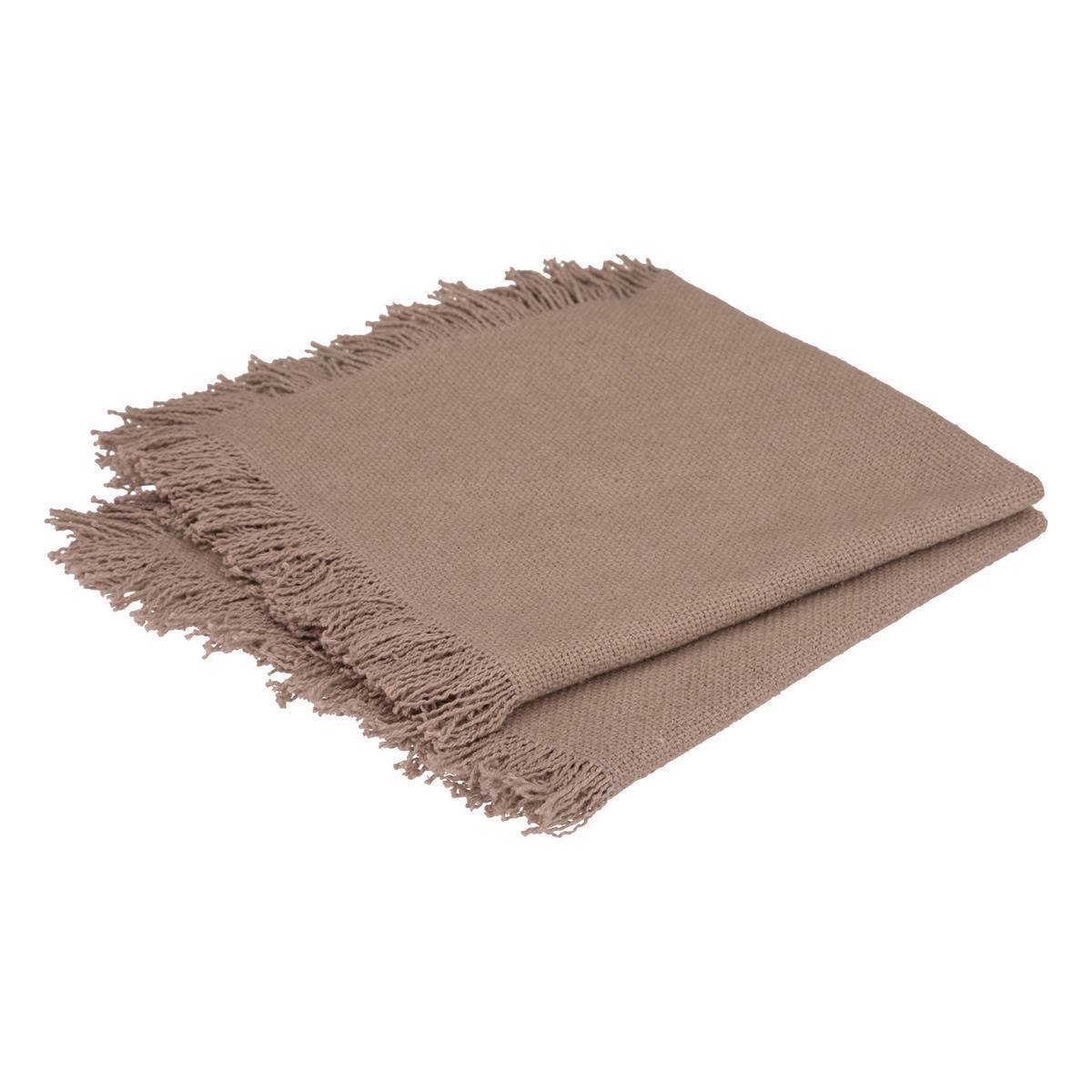 Atmosphera - Lot de 2 serviettes de table "Maha" gris 40x40cm - Atmosphera Créateur d'intérieur - Imagen 2