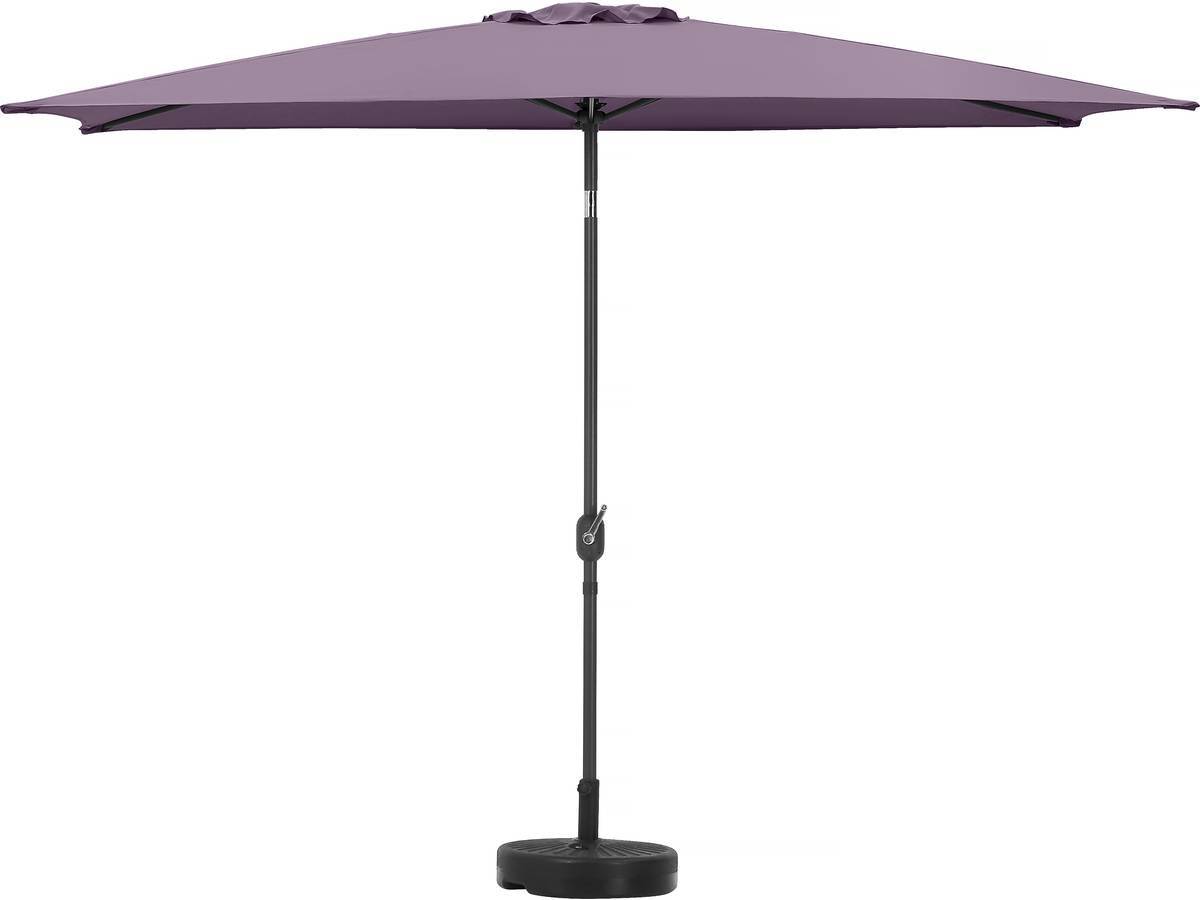 Habitat Et Jardin - Parasol Jardin "sol 2" - Rectangle - 2 X 3 M - Violet + Dalles à Lester Incluses -habitat Et Jardin - Image 3