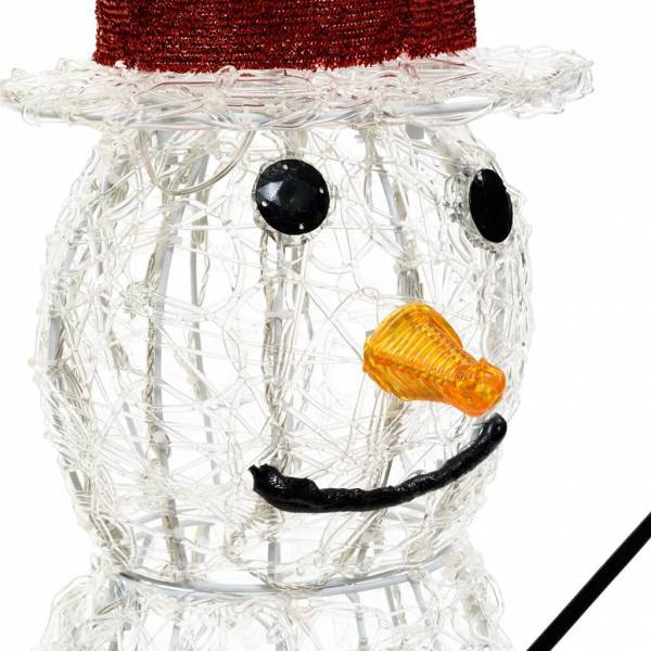 Lotti - Bonhomme de neige lumineux Noël 3D à piles H90cm 180 LED blanc froid 8 modes IP44 Timer SMART Connect  Lotti - Imagen 5
