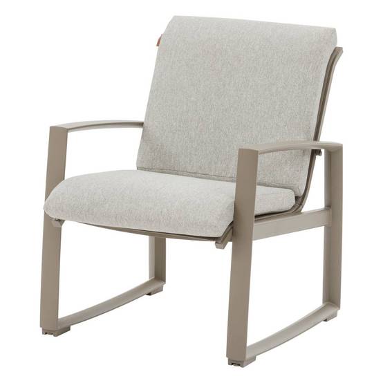 Hesperide - Salon de jardin "Boreane" Noisette & café 5 places en aluminium texaline et polyester Hespéride - Image 4