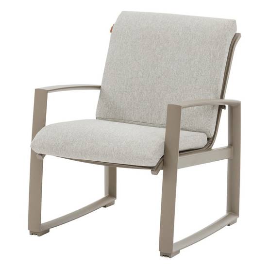 Hesperide - Salon de jardin "Boreane" Noisette & café 5 places en aluminium texaline et polyester Hespéride - Image 6