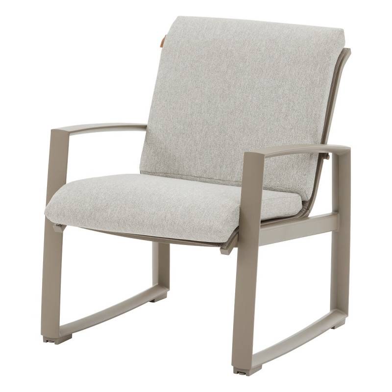 Hesperide - Salon de jardin "Boreane" Noisette & café 5 places en aluminium texaline et polyester Hespéride - Image 6