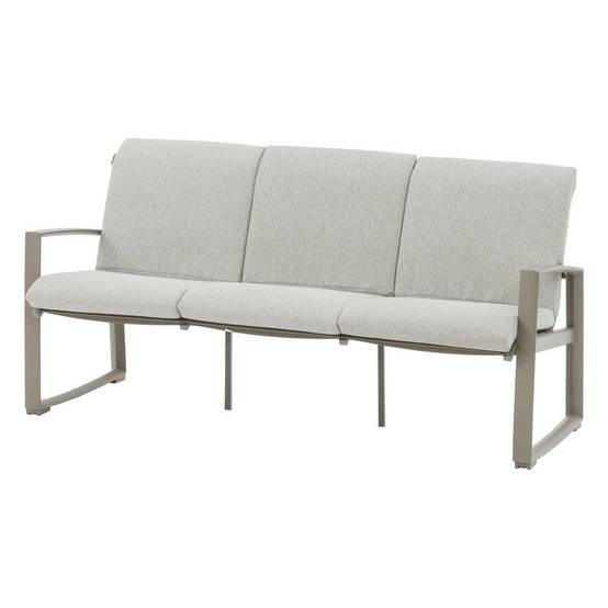 Hesperide - Salon de jardin "Boreane" Noisette & café 5 places en aluminium texaline et polyester Hespéride - Image 2