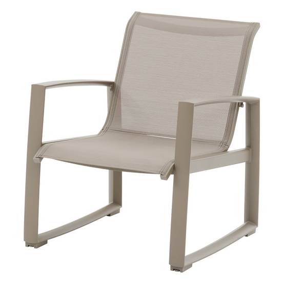 Hesperide - Salon de jardin "Boreane" Noisette & café 5 places en aluminium texaline et polyester Hespéride - Image 7