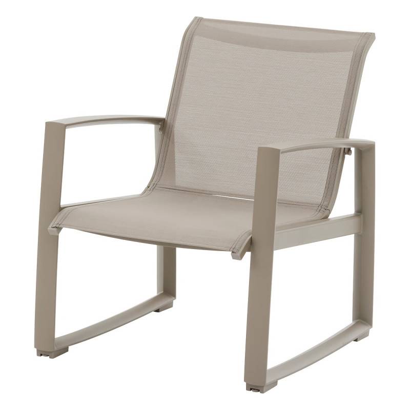 Hesperide - Salon de jardin "Boreane" Noisette & café 5 places en aluminium texaline et polyester Hespéride - Image 7