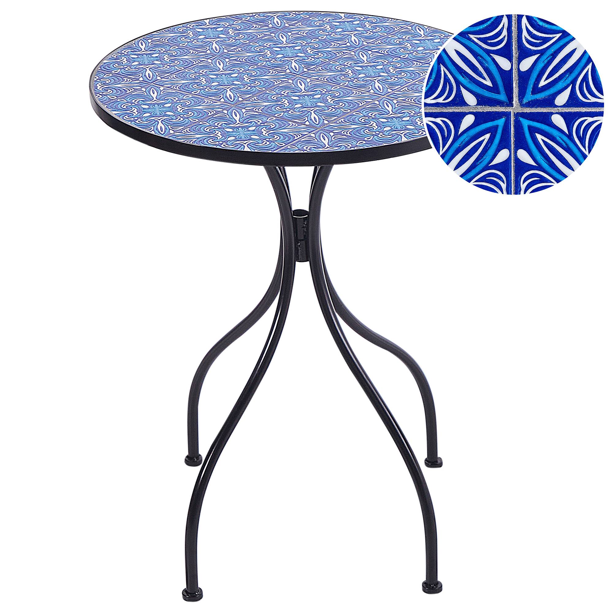 Beliani - Table bistrot Métal Noir CIGLIANO - Beliani - Imagen 2
