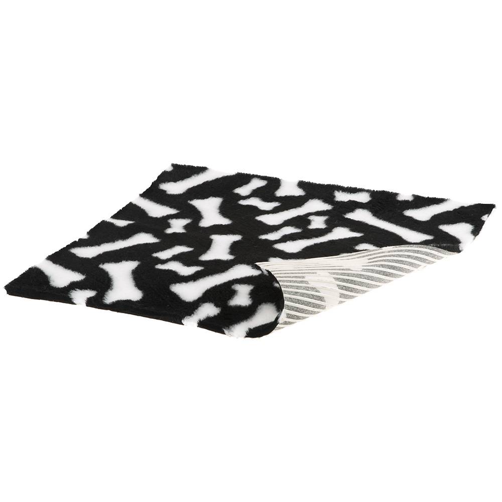 Ferplast - Ferplast, tapis pour chiens et chats PLAZA GUMMY SMALL, matelas pour animaux ou chiots, isolant, résistant, lavable, fourrure moelleuse écologique,