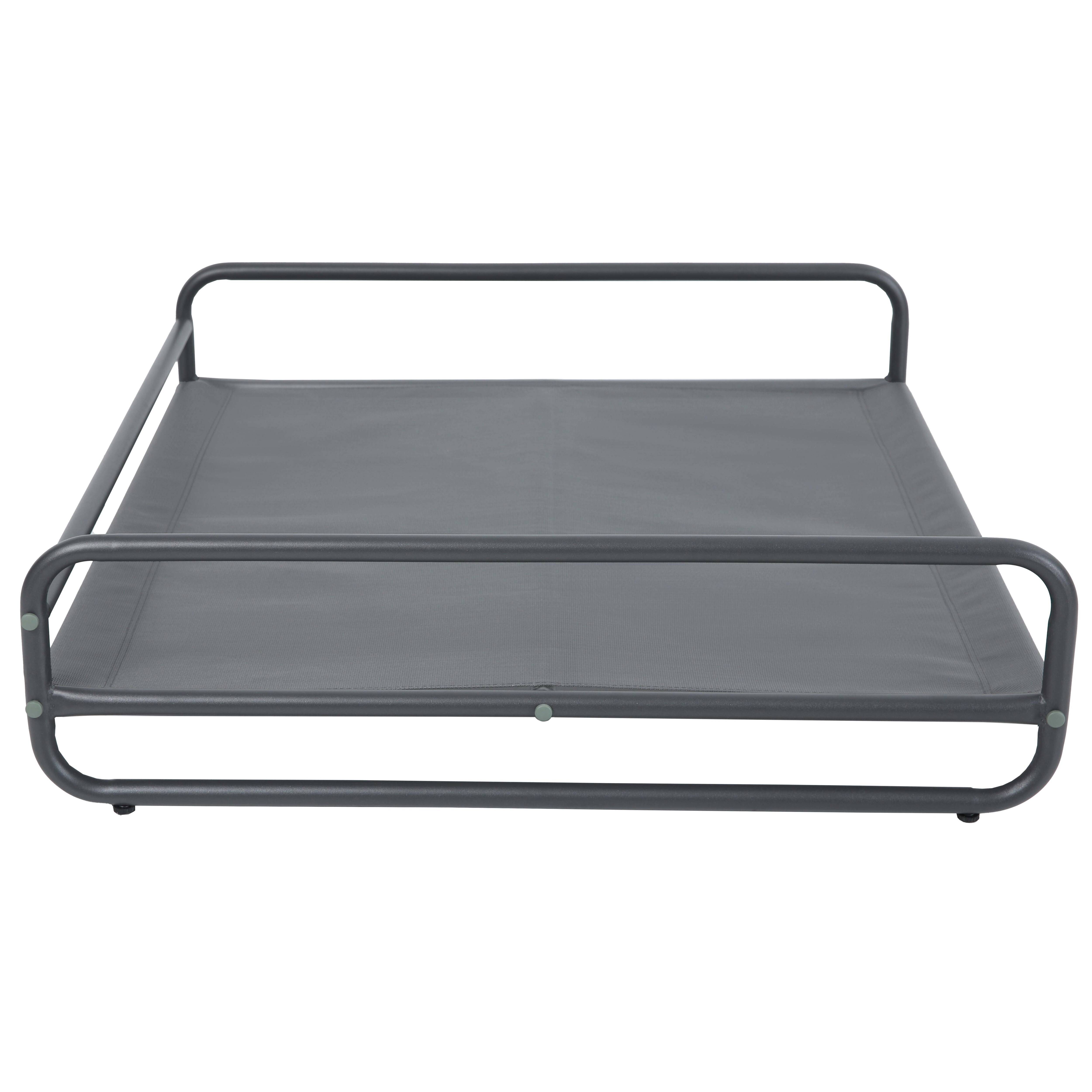 Oviala - Structure pour fauteuil et pouf de salon de jardin modulable gris Mixi - Oviala