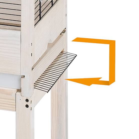 Ferplast - Supports pour cages pour oiseaux Ferplast STAND GIULIETTA 6 soutien bois roues - Image 4
