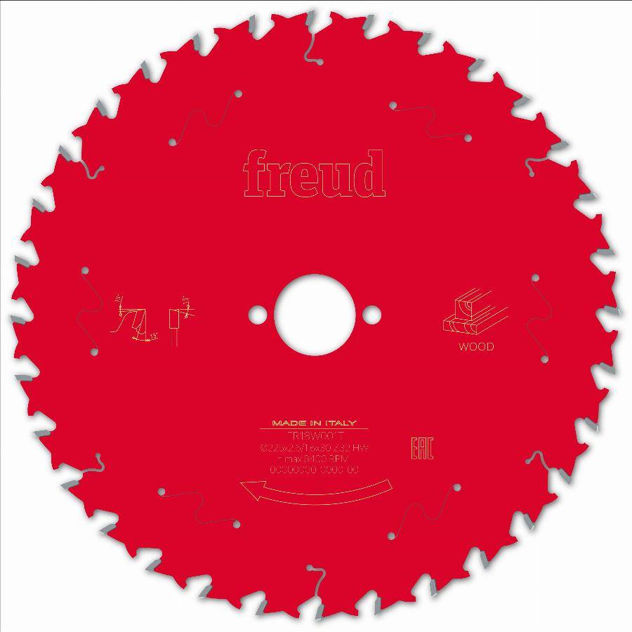 Lame pour scie circulaire portative FREUD - Ø225 2,6/1,6 AL30 Z32 BA 15° - F03FS09772 -FR18W001T - Imagen 2