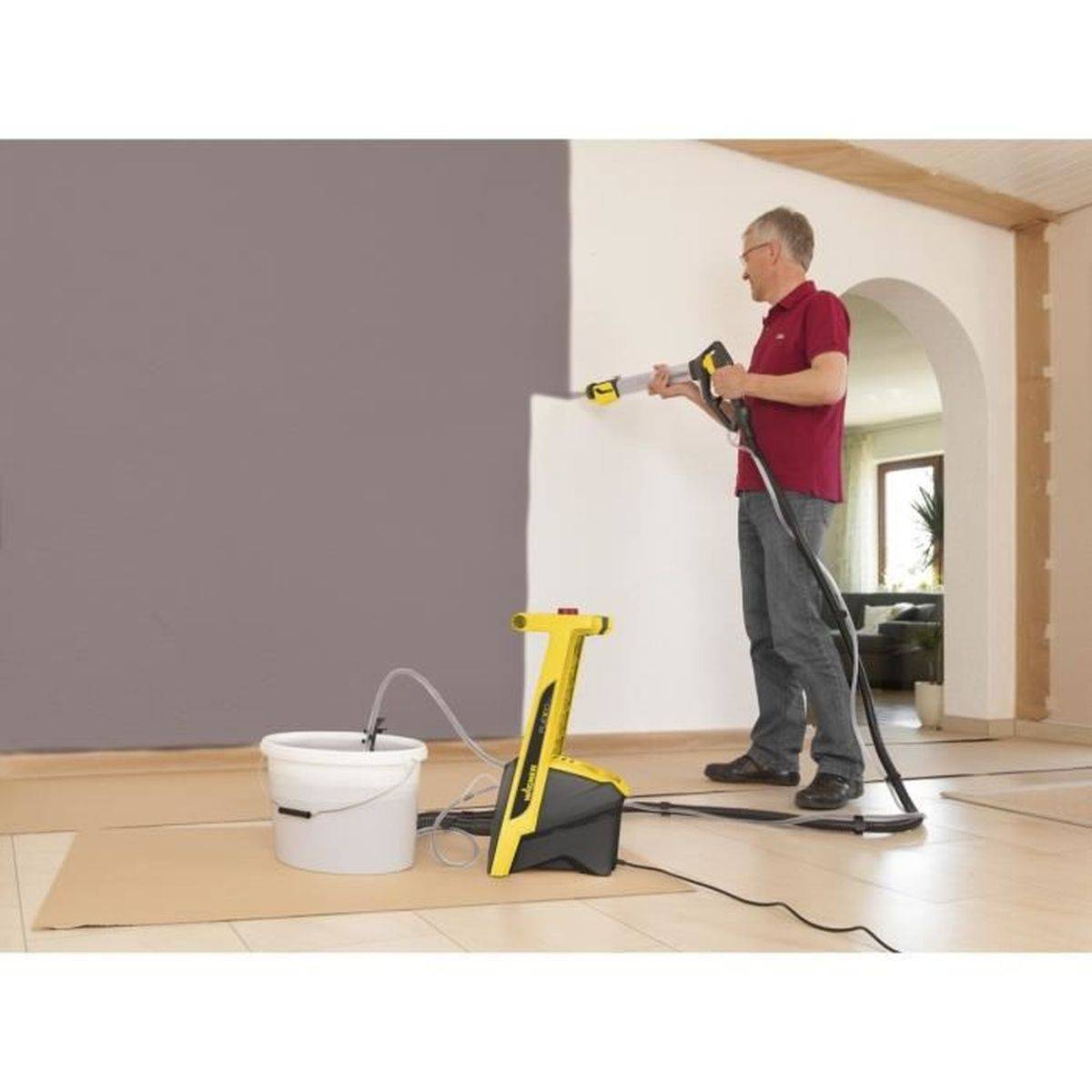 Wagner - Pulvérisateur de peinture basse pression Flexio W950 HVLP, turbine X-Boost, auto-nettoyage, lance 70 cm - WAGNER - Image 3