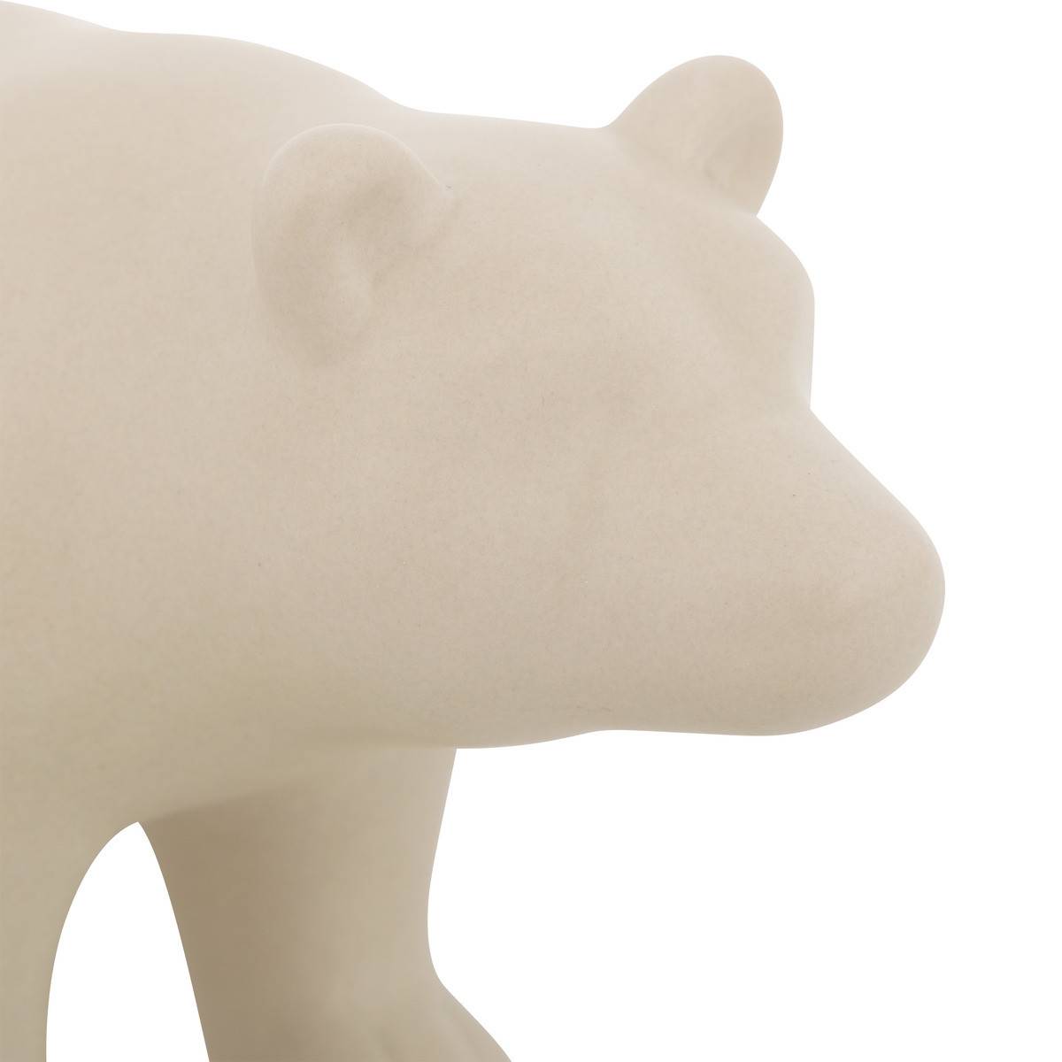 Atmosphera - Objet décoratif Ours en céramique Beige L 22.5 cm - Imagen 2