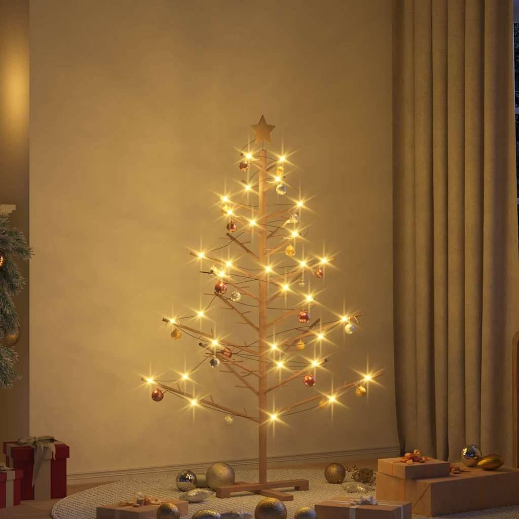 Vidaxl - Arbre de Noël en bois Marron 150 cm Bois de pin massif vidaXL 42018061 - Image 1