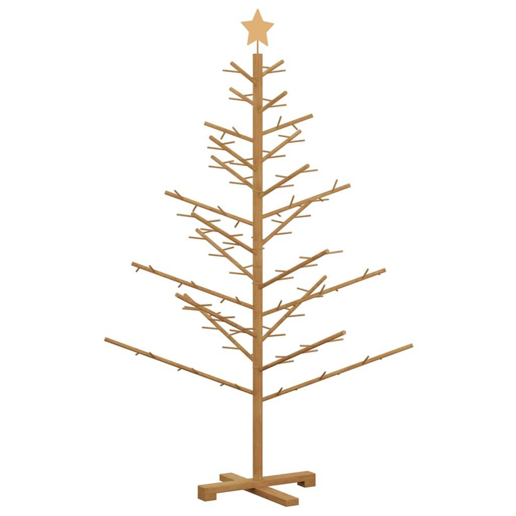 Vidaxl - Arbre de Noël en bois Marron 150 cm Bois de pin massif vidaXL 42018061 - Image 8