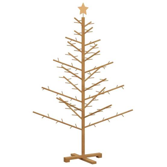 Vidaxl - Arbre de Noël en bois Marron 150 cm Bois de pin massif vidaXL 42018061 - Image 2