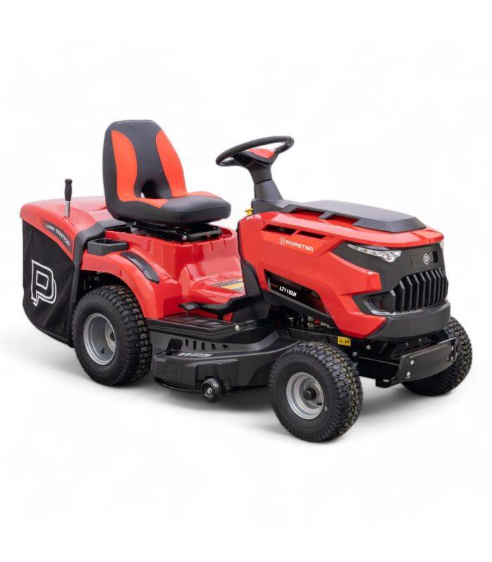 popster - Tracteur tondeuse autoportée 102 cm, moteur LONCIN 586 cm³, mulching, bac 245 L - POPSTER LT1-102H - Image 4