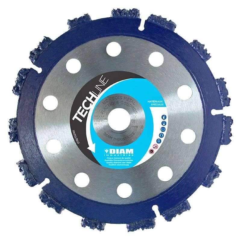 Disque carbure DIAM INDUSTRIES UC Gamme TECHLINE ultra cutter multi-usage - taille Ø 125mm - DIAM INDUSTRIES