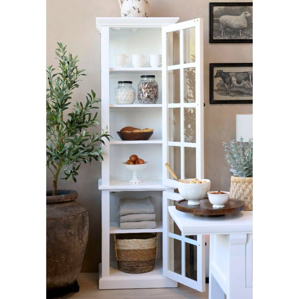 Chemin De Campagne - Armoire 2 portes rangement chambre salle de bain bois blanc 196cm Chemin de campagne - Imagen 3