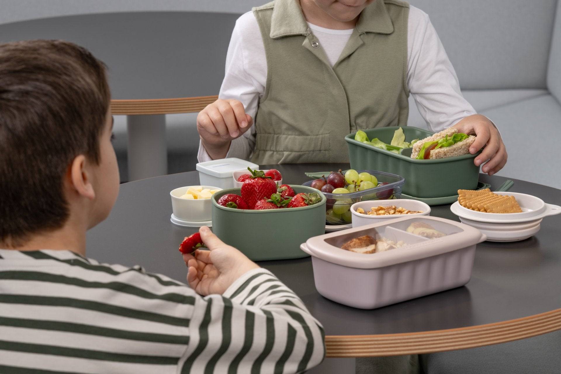 Lunchbox Beige à compartiment réglable 1 litre sans BPA Fackelmann Storage - Image 9