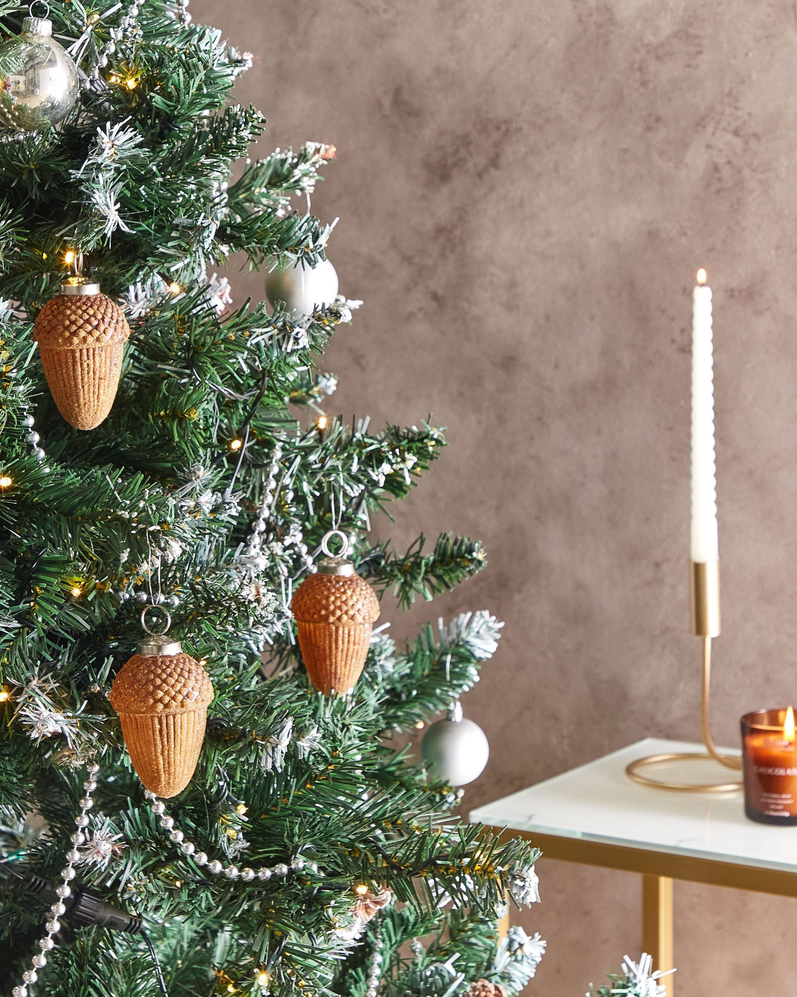 Beliani - Boules de Noël Verre Doré AMBRE - Beliani - Imagen 1