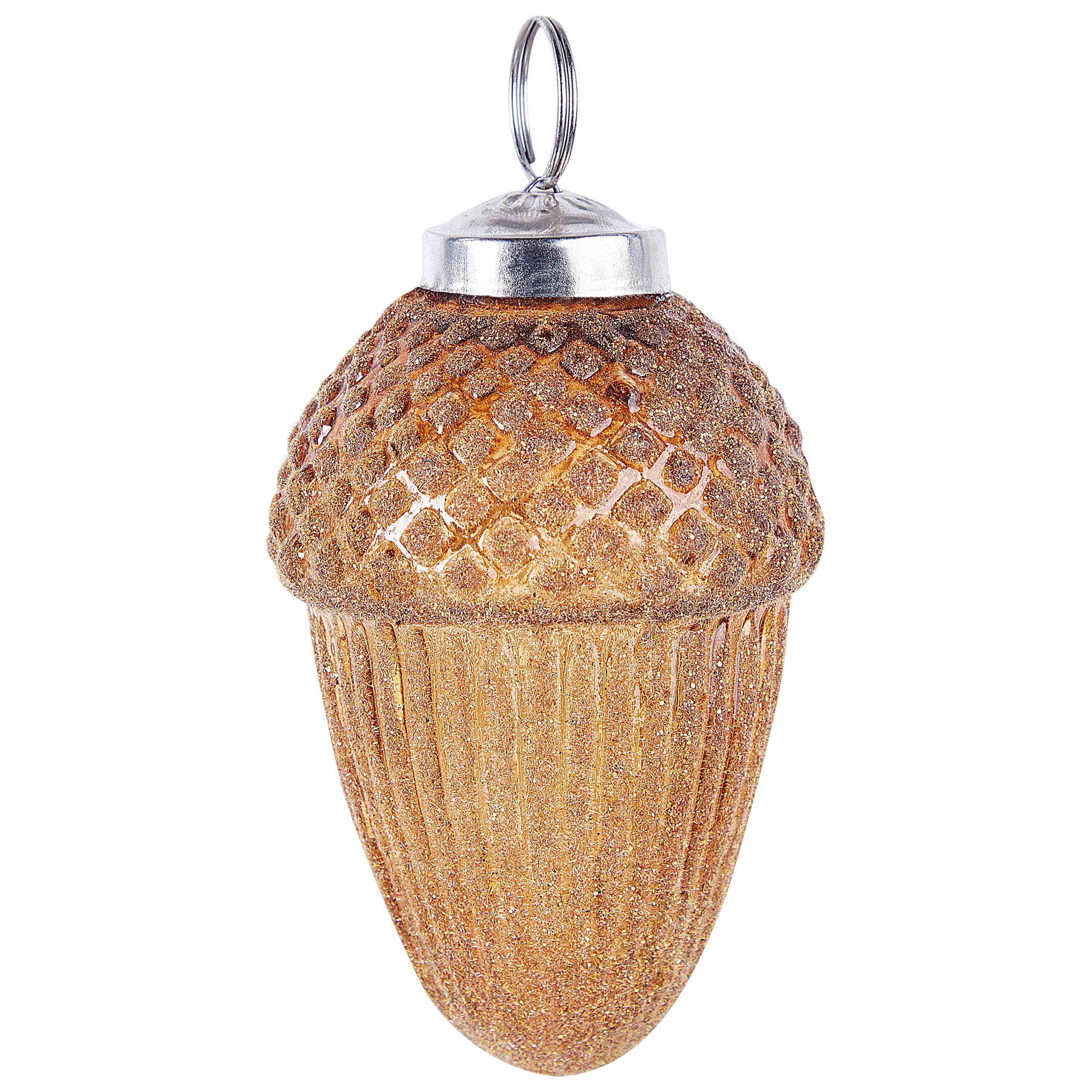 Beliani - Boules de Noël Verre Doré AMBRE - Beliani - Imagen 5