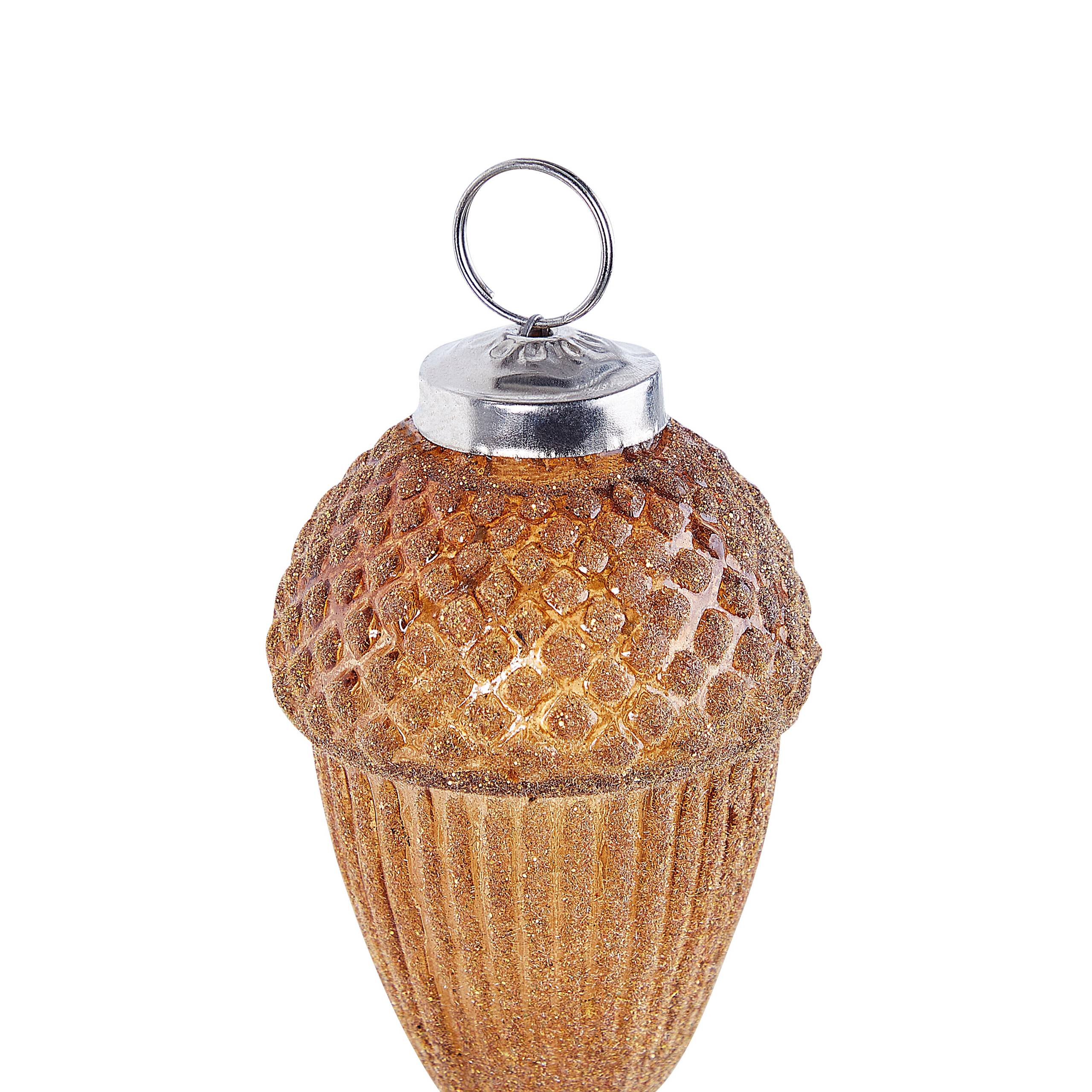 Beliani - Boules de Noël Verre Doré AMBRE - Beliani - Imagen 6