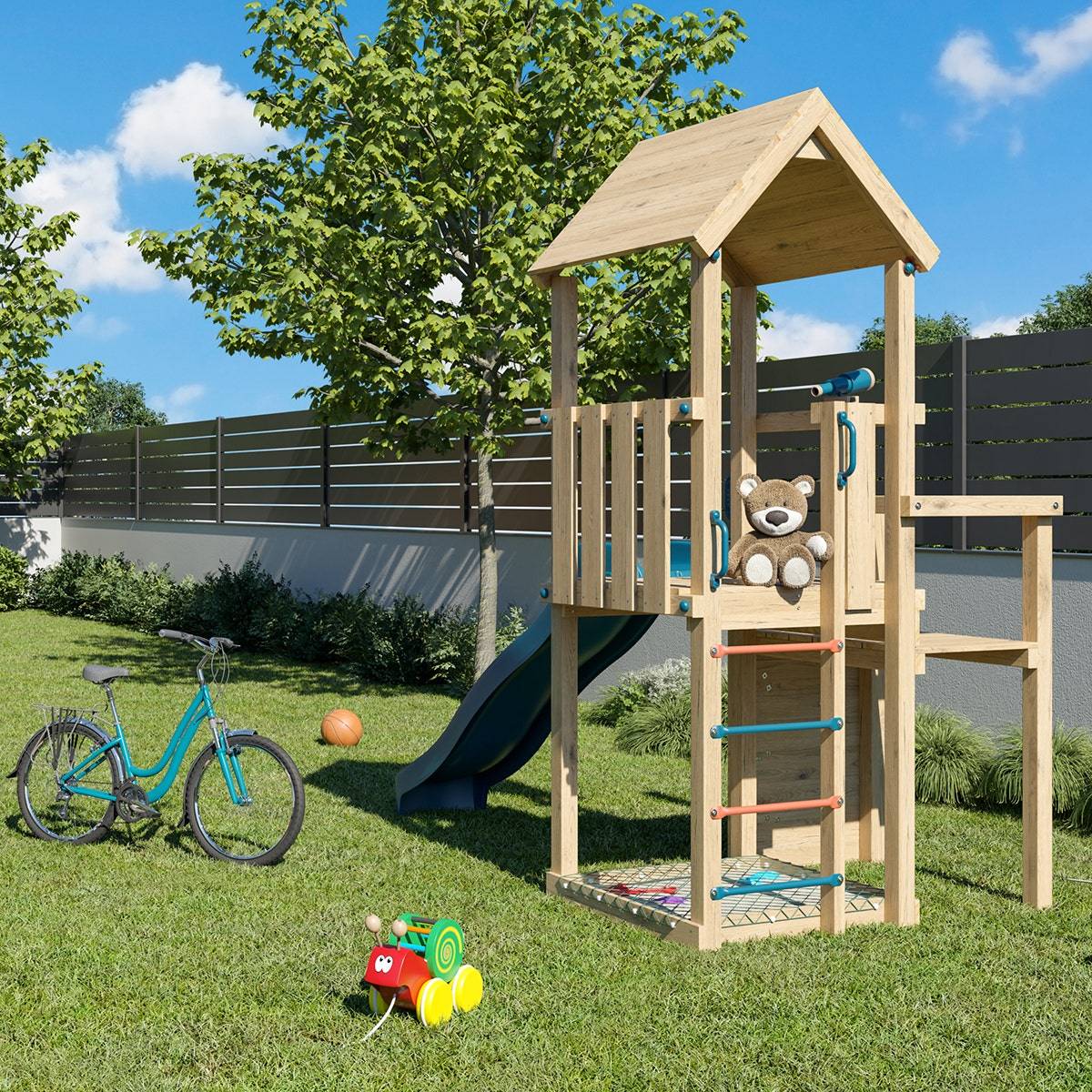 Tour de jeux en bois AGILE Xplorer 2 a 6 enfants - Trigano - Image 4