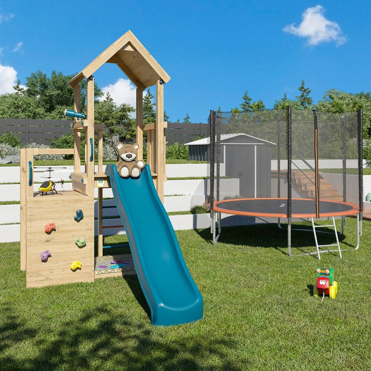Tour de jeux en bois AGILE Xplorer 2 a 6 enfants - Trigano - Image 6