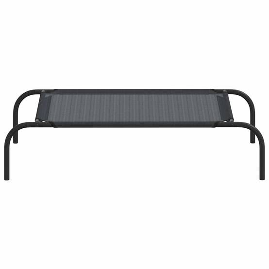 Lit surélevé pour chien Textilène respirant pour intérieur extérieur Noir S – ComfortXL Pet Living - Image 4
