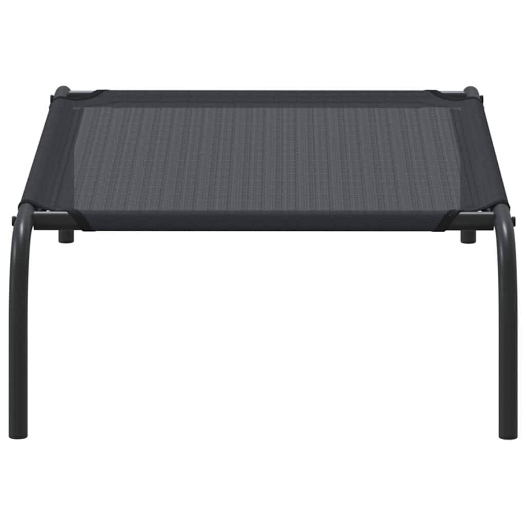 Lit surélevé pour chien Textilène respirant pour intérieur extérieur Noir S – ComfortXL Pet Living - Image 5