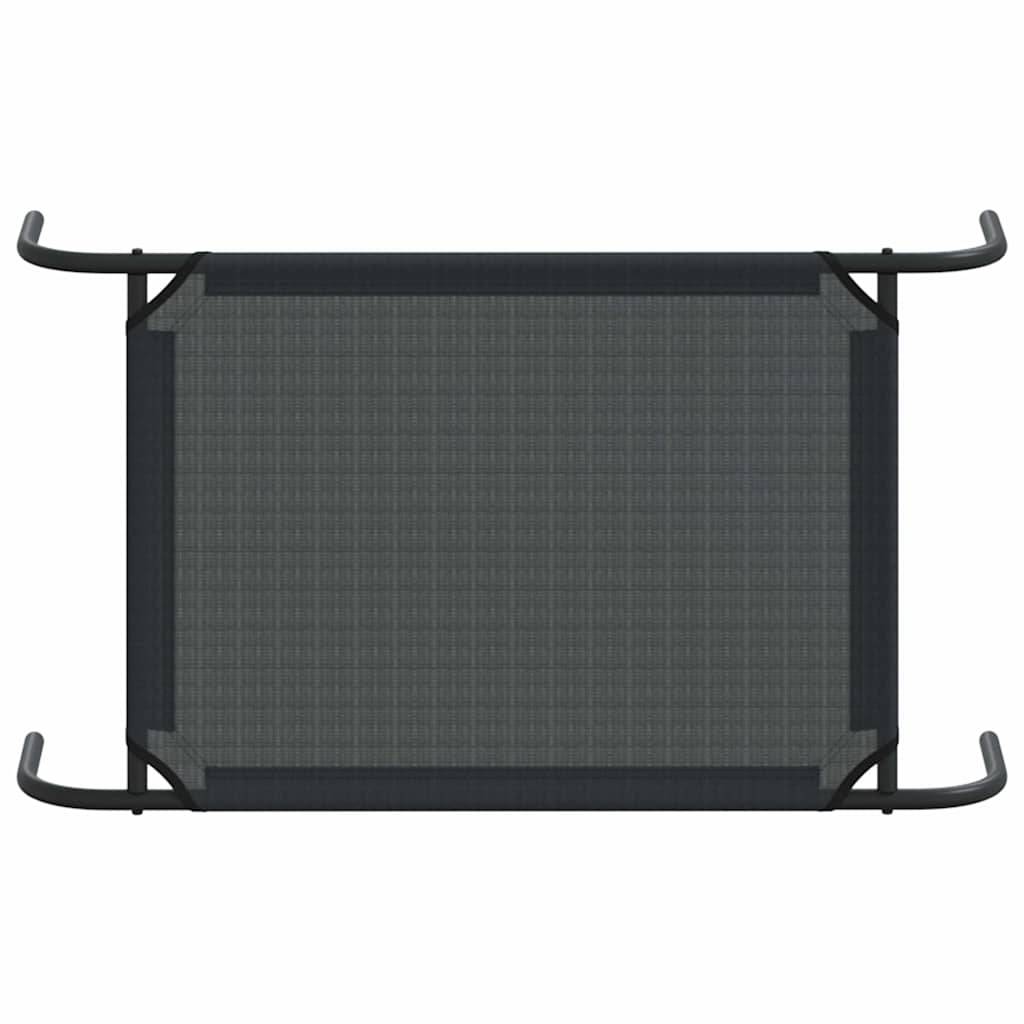 Lit surélevé pour chien Textilène respirant pour intérieur extérieur Noir S – ComfortXL Pet Living - Image 6
