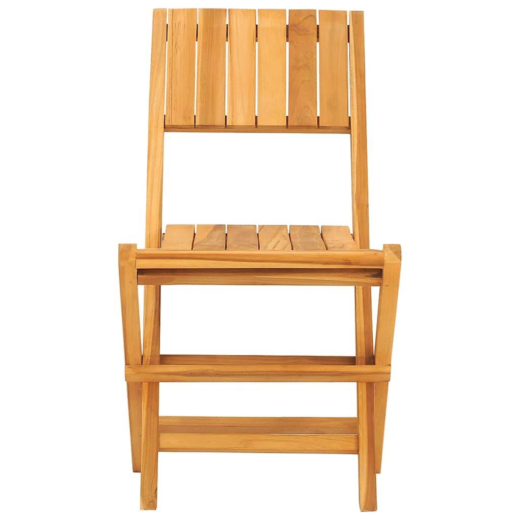 Chaises de jardin pliantes lot de 4 bois de teck naturel 47 x 62 x 90 cm - PANGIVO - Image 3