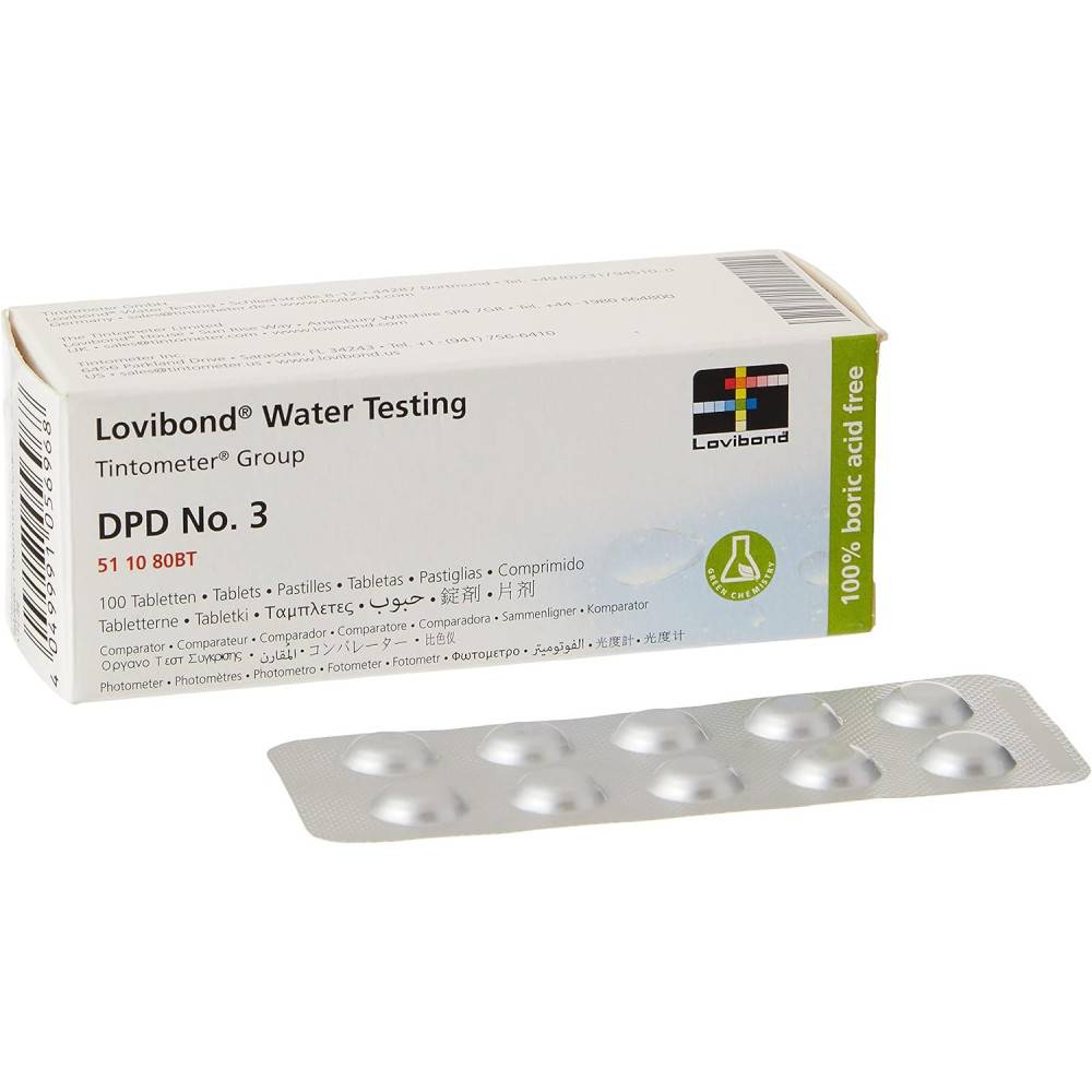 Réactif DPD3 (100 pastilles) testeur électronique Scuba - Lovibond - Imagen 2
