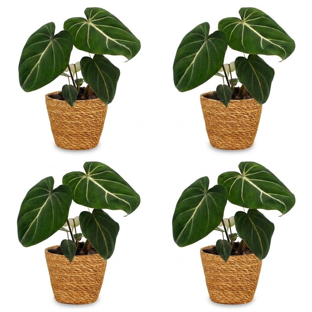 Philodendron Gloriosum - Pot de 12cm - 4 plantes - Panier - Plantes d'intérieur - Image 2