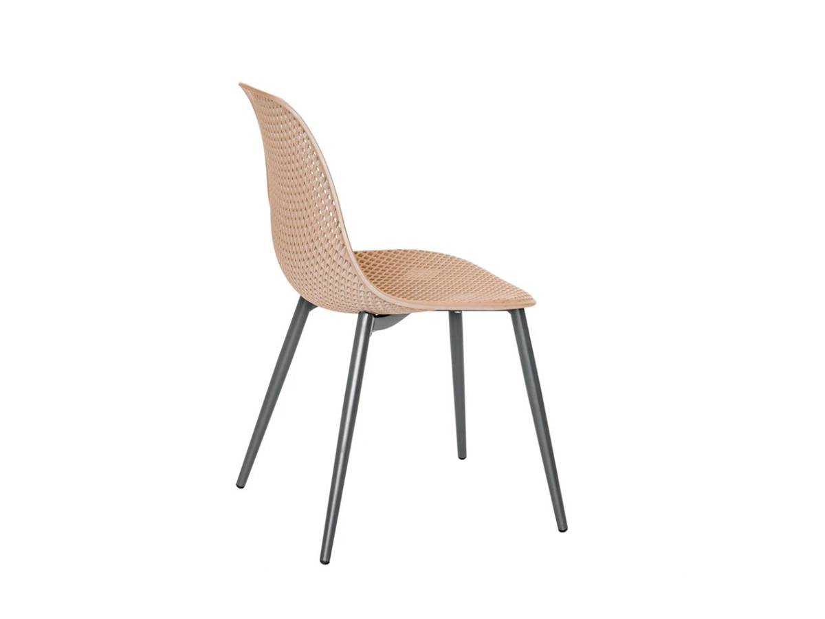 Lot de 2 Chaises de jardin en aluminium et résine coloris taupe Malte - Jardiline - Imagen 3
