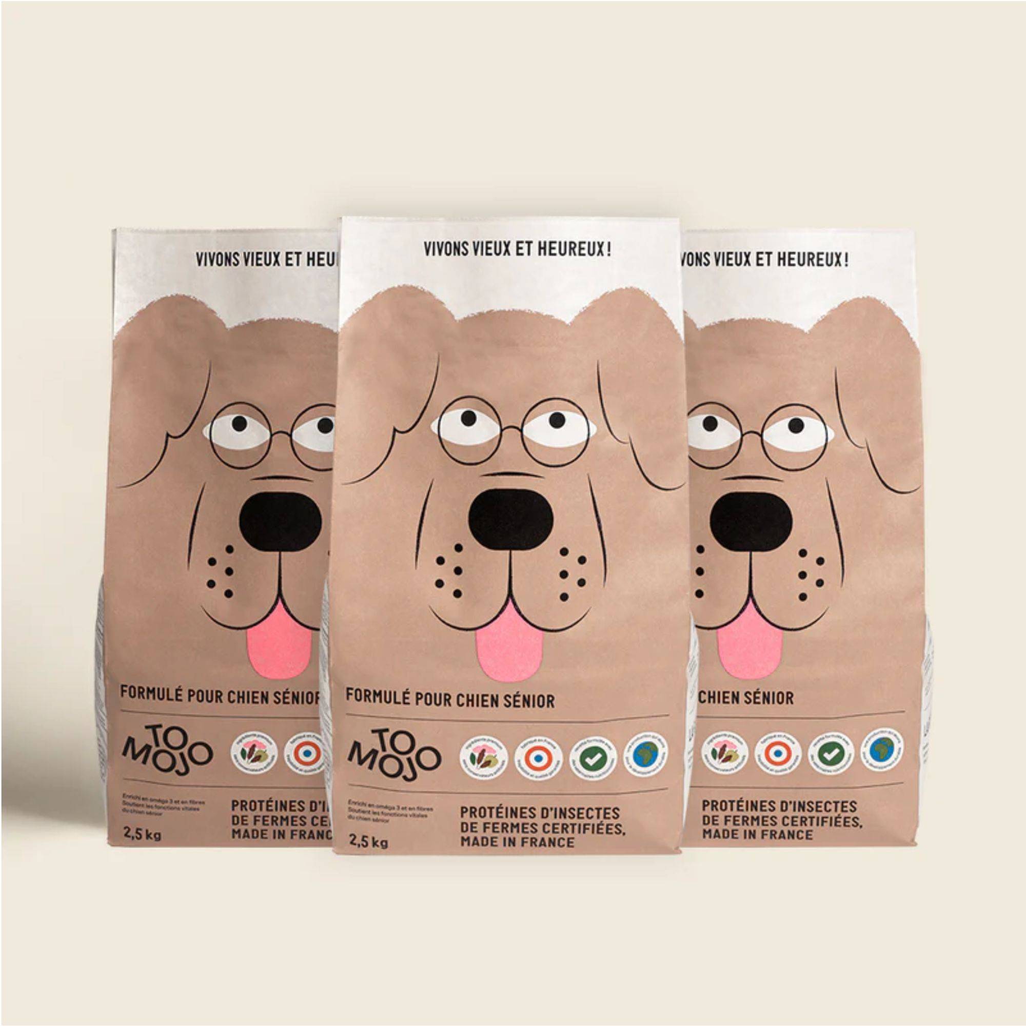 Croquettes aux insectes pour chien sénior 7,5kg - Tomojo - Imagen 1