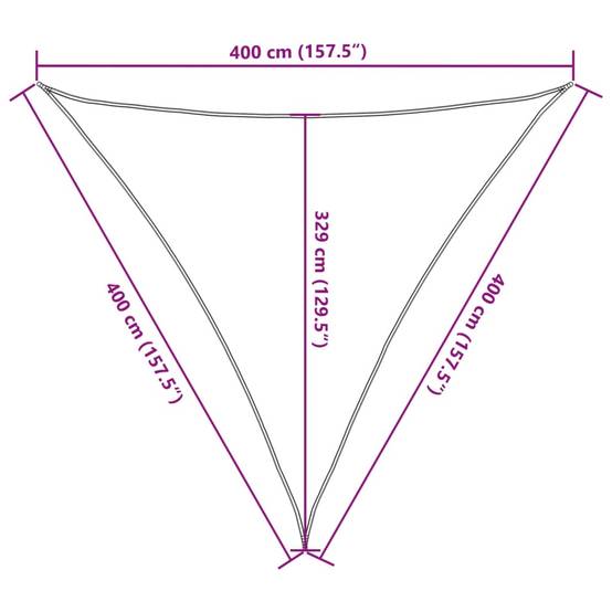 Maison Chic - Voile d'ombrage - Voile solaire 160 g/m² Anthracite 4x4x4 m PEHD - Image 7