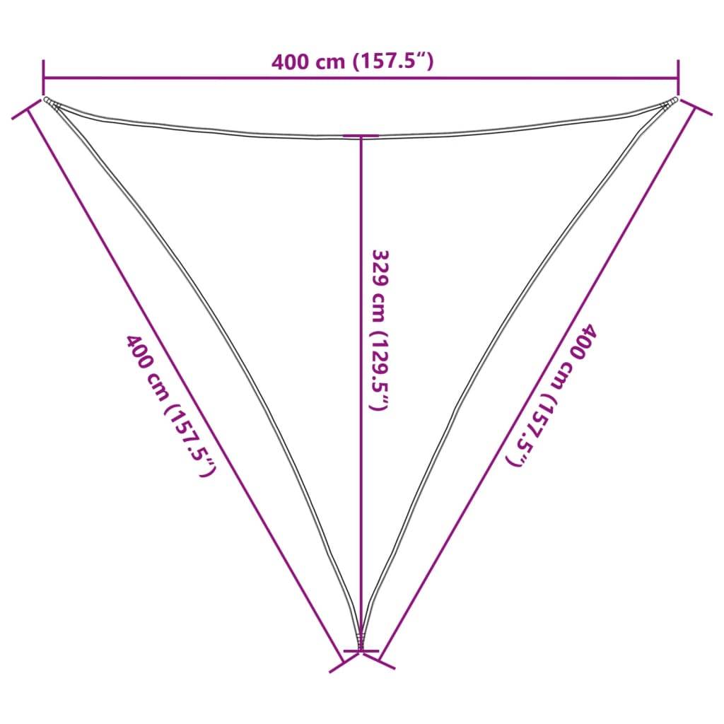 Maison Chic - Voile d'ombrage - Voile solaire 160 g/m² Anthracite 4x4x4 m PEHD - Image 7