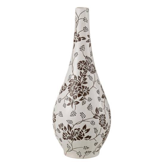 Vase Poire en Porcelaine "Zen" 43cm Noir & Blanc - Image 1