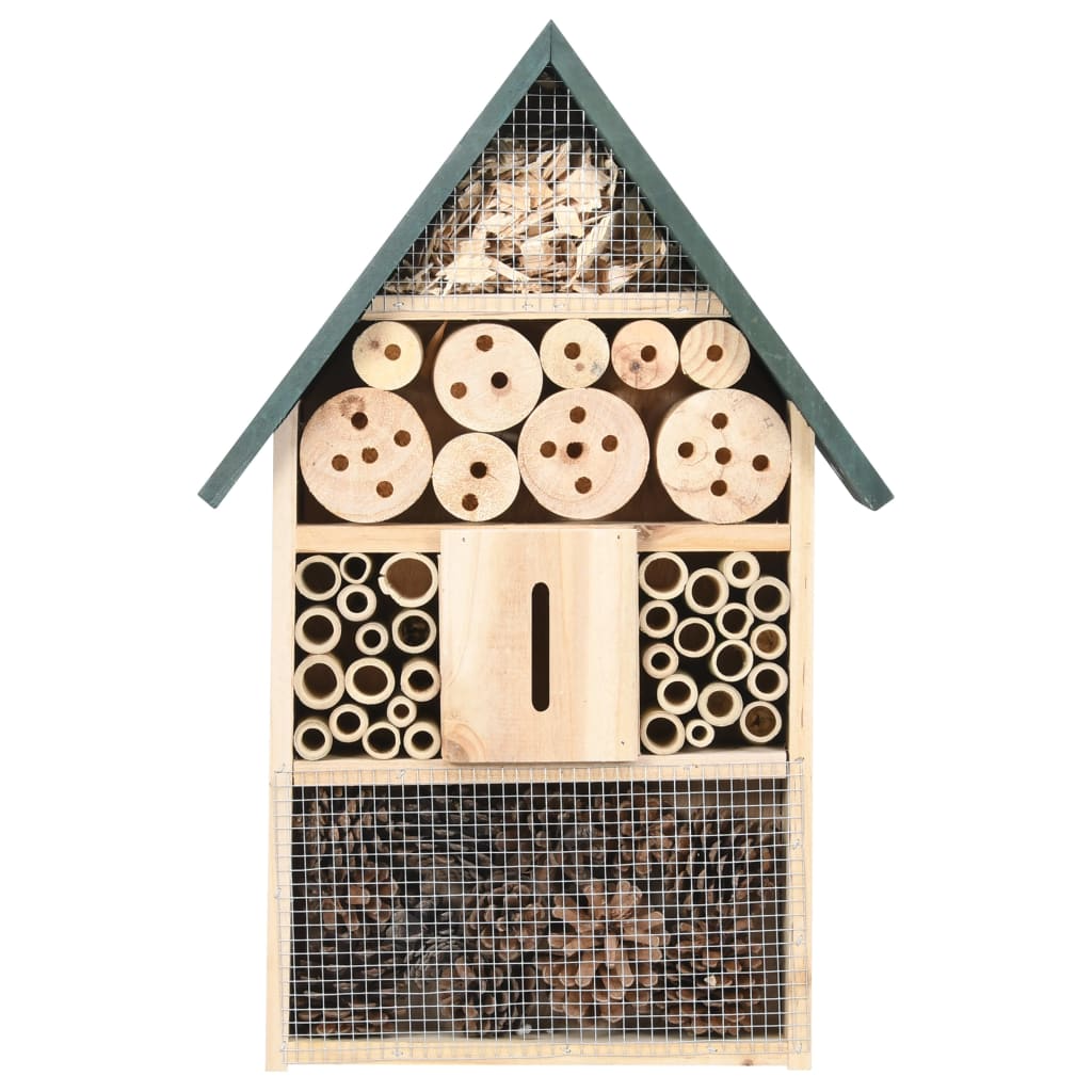 Vidaxl - H√¥Tel À Insectes 31X10X48 Cm Bois De Sapin - vidaXL - Imagen 1
