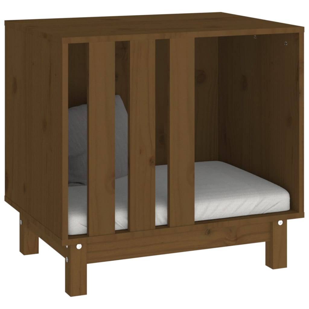 Vidaxl - Niche pour chien Marron miel 60x45x57 cm Bois de pin massif vidaXL 822479 - Imagen 5