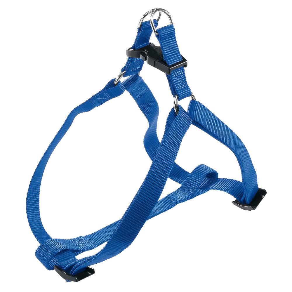Ferplast - Ferplast Harnais Petit Chien EASY S, Harnais réglable pour chat, facile à porter, 35-53 cm. Bleu - Imagen 1