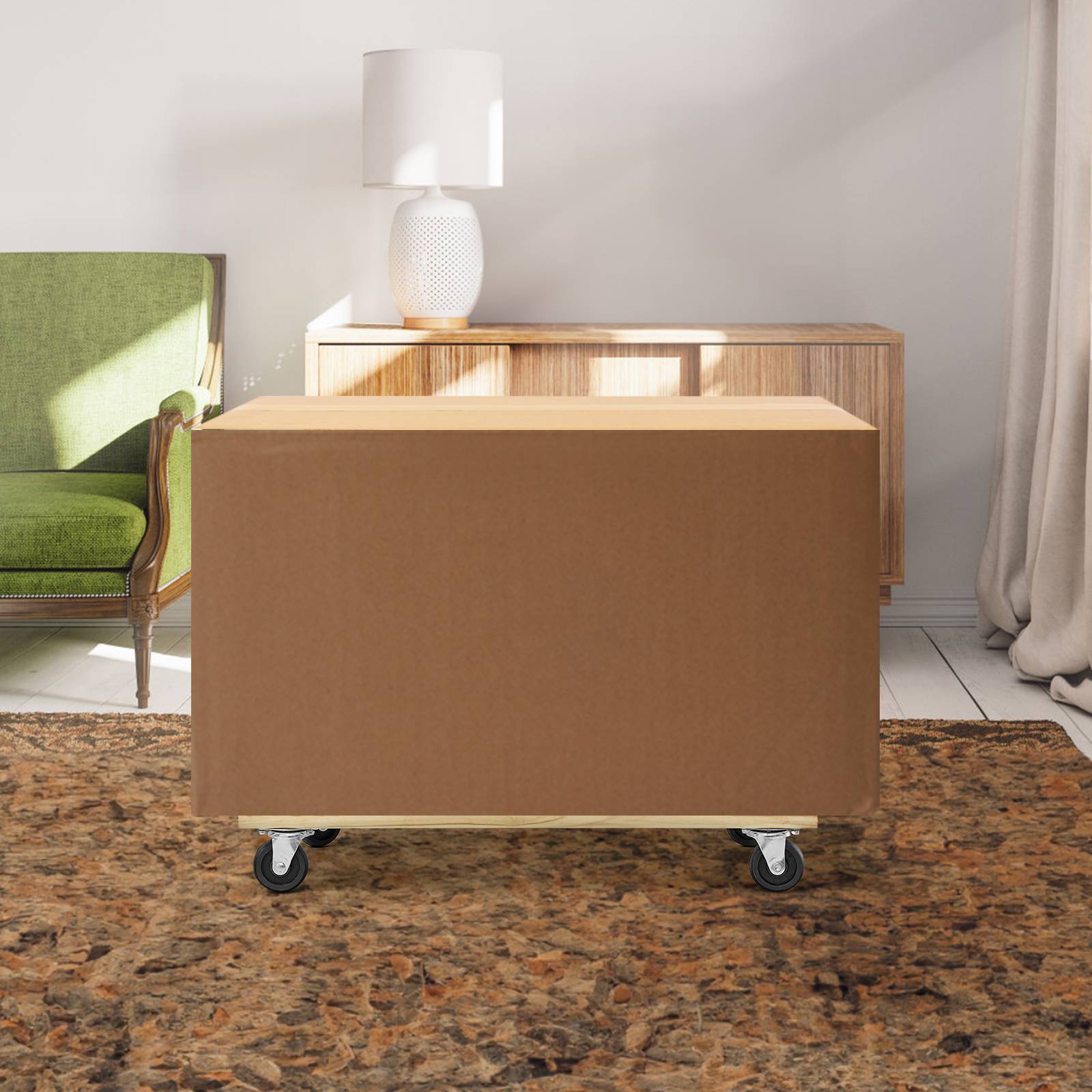 VEVOR Chariot Déplace Meubles Mobile en Bois Charge de 454 kg avec 4 Roulettes - Image 8